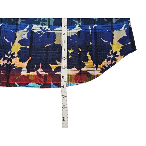 Robert Graham Cul De Sack Short Sleeve Shirt Men's XL Colorful Floral Tropical - Picture 13 of 13